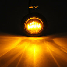 Load image into Gallery viewer, 12V Round LED Side Marker Lights Amber
